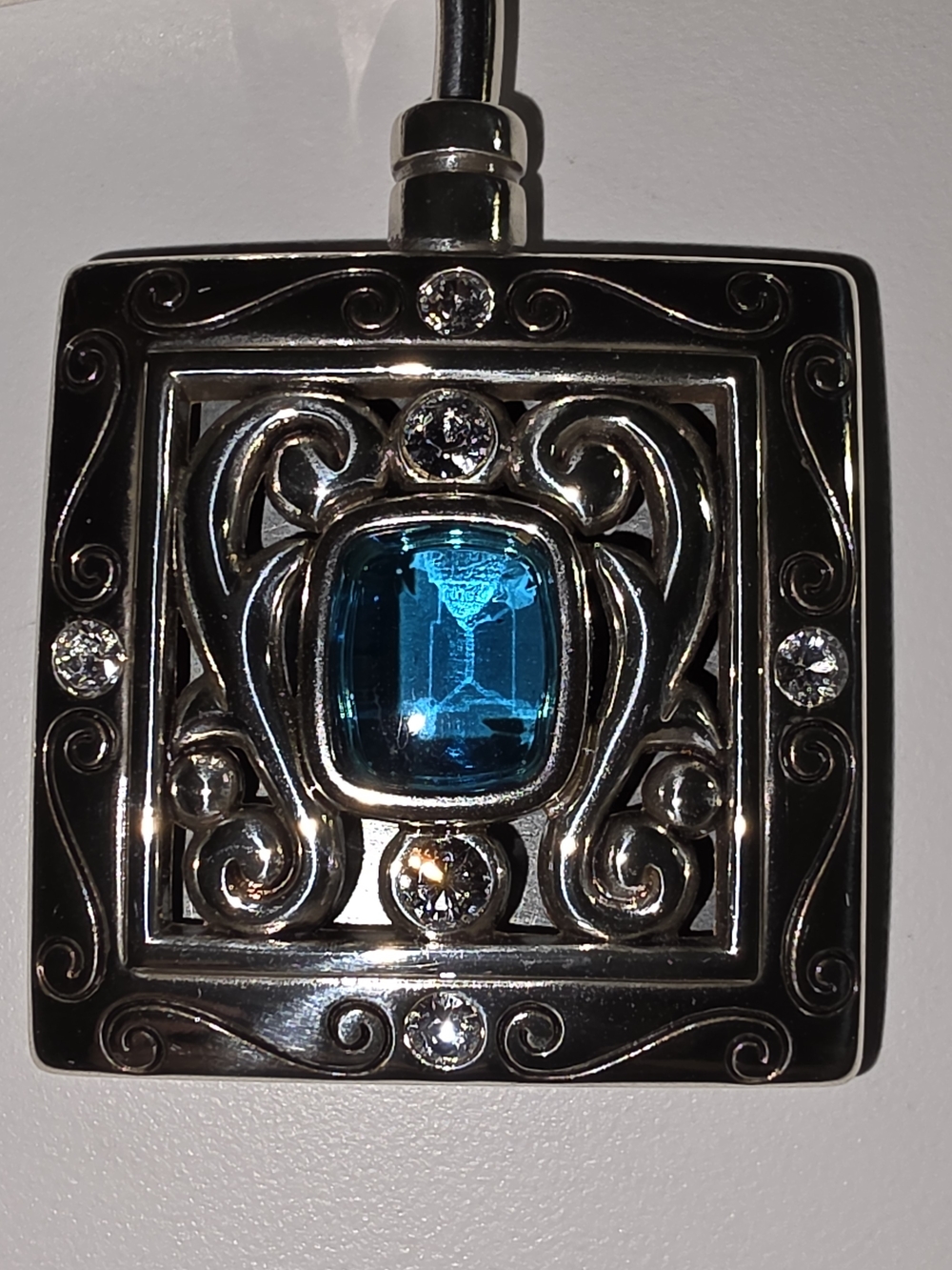 Brighton Blue Center Stone Purse/Bag Hook